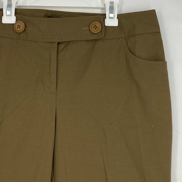 W Work to Weekend Womens Size 10 Career Pants Taupe Brown Mid Rise Wide Leg - Picture 2 of 8